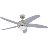 Westinghouse Deckenventilator Deckenventilator Bendan Silber mit Licht und Fernbedienung