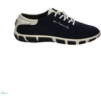 tbs Tamaris Jazaria Leinen-Stoff Schnürschuhe blau Schnürschuh