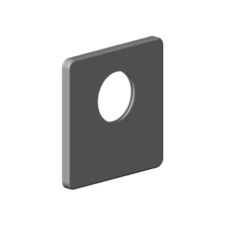 Dornbracht xTOOL Rosette Ersatzteile 091102277 120 x 120 x 9 mm Schwarz matt 091102277-33
