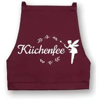 Youth Designz Grillschürze Damen Schürze KÜCHENFEE Print Kochschürze Statement Geschenk Frauen, mit lustigem Spruch & Logo Aufdruck