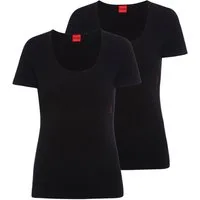 HUGO T-Shirt Damen T-Shirt 2er Pack Baumwollmischung T-Shirt RN (Packung, 2er Pack)
