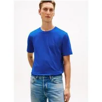 Tommy Hilfiger T-Shirt ESSENTIAL REGULAR FIT SOLID mit Stickerei unifarben, casual, Baumwolle, Rundhals
