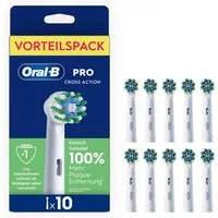 Oral-B Aufsteckbürsten Pro CrossAction, Zahnreinigung mit innovativen X-förmigen Borsten