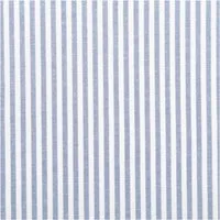 SCHÖNER LEBEN. Stoff Popeline Meterware Streifen blau weiß 3 mm 144 cm, allergikergeeignet