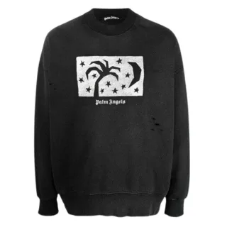 Palm Angels Herren Nachthimmel Sweatshirt (Schwarz)