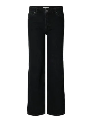 Selected - Jeans - Slfwide Bea-Kori schwarz - Gr. - 32