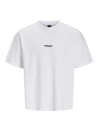 JACK&JONES - JCOBIARRITZ CHROME PRINT TEE STYD JNR Bright White - Gr. - 176