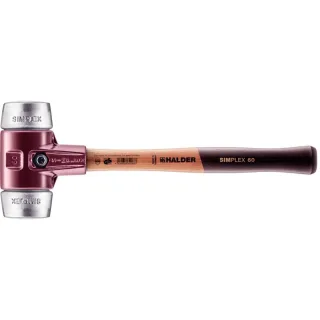 HALDER SIMPLEX - Schonhammer mit TE-Gehäuse und Holzstiel, Weichmetall - 3009.060