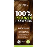 SANTE Haarfarbe Pflanzen MARONENBRAUN, Braun, 100 g