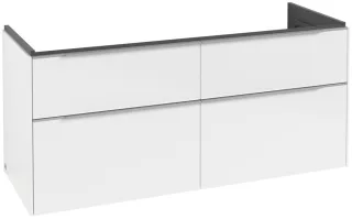 Villeroy & Boch Subway 3.0 Waschbeckenunterschrank, mit Beleuchtung, 4 Auszüge, 1272 x 579 x 462 mm, C568L0VE