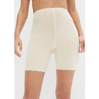 bonprix Lange Unterhose in Radler-Länge, mit Shaping Effekt, gewellter Lasercut Saum