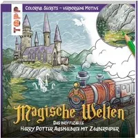 Colorful Secrets - Magische Welten auf Zauberpapier / Daria Silbern, Beim Ausmalen erscheinen verborgene Motive und Muster