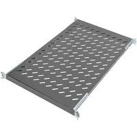Fachboden zum Festeinbau in 483 mm (19")-Schränke schwarz, 1 Höheneinheit