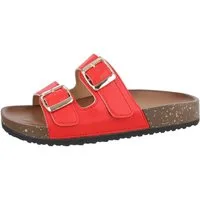 Ital-Design Damen Mules Freizeit Pantolette (85744196) Flach Pantoletten in Rot