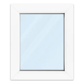 Fenster 50x60 cm, Kunststoff Profil aluplast IDEAL® 4000, Weiß, 500x600 mm, einteilig festverglast, 2-fach Verglasung, individuell konfigurieren