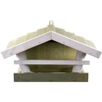 Kraus-Magazin Vogelhaus Vogelfutterhaus II, BxTxH: 39x19x22 cm, aus Kiefernholz, wetterfest lasiert