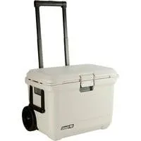 PRO 55QT, Kühlbox beige, mit Rollen
