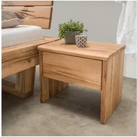OTTO home Nachtkonsole Ultima Balkenbett Doppelbett, Füße mit Kufenform, Massivholz, Skandinavisches Design, Robust, stabil, FSC zertifiziert