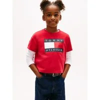 Tommy Hilfiger T-Shirt Kinder bis 16 Jahre, mit Rundhalsausschnitt