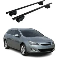 OMAC Dachträger für Opel Astra J Sportstourer Kombi Stahl Gepäckträger Schwarz (2-St), Wasserbeständig,Abnehmbar,Multifunktional,Leichtgewichtig