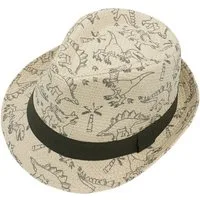 MAXIMO Strohhut MINI BOY-Trilby Dinosaurier Futter (1-St)