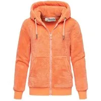 REPUBLIX Sweatjacke JANIE Damen Teddy Sweatjacke Plüsch Hoodie Pullover Zipper Jacke