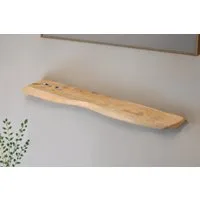 SAM® Wandregal Nomi, massives Mangoholz, Baumkante, verschiedene Größen