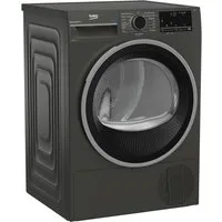 BEKO Wärmepumpentrockner Manhattan Gray B3T22491M, Dampffunktion, Silent-Programm, Allergikergeeignet, Aquawave