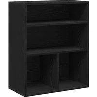 vidaXL Bücherregal Bücherregal Schwarz 60x30x71,5 cm Holzwerkstoff, 1-tlg.