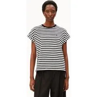 Armedangels T-Shirt IDAARA STRIPE Bio-Baumwoll Mix Loose Fit