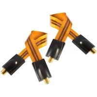 Poppstar SAT Fensterdurchführung ultra-flach 0,2mm SAT-Kabel, (28 cm), Kupplung (F-Stecker), vergoldete Kontakte