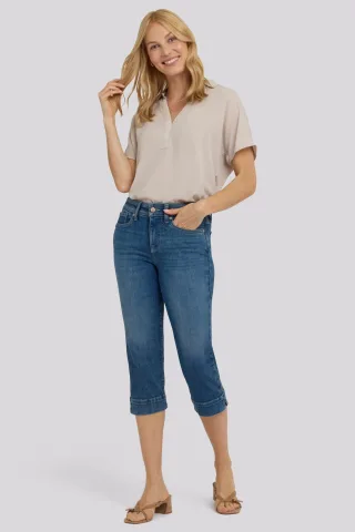 Marilyn Gerade Crop Jeans aus Re-New Denim