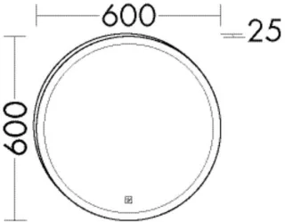 Burgbad Leuchtspiegel Accura PG1 600x600x25 Accura PG1, SIDM060PN611 SIDM060PN611