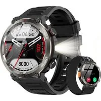blackview 1,45'' Smartwatch Herren Militärqualität,960-mAh-Akku,100 Tage Standby Smartwatch (3,68 cm/1,45 Zoll, iOS/Android), IP68 Wasserdicht, Bluetooth-Anruf, Herzfrequenz,Uhr für Android/iOS