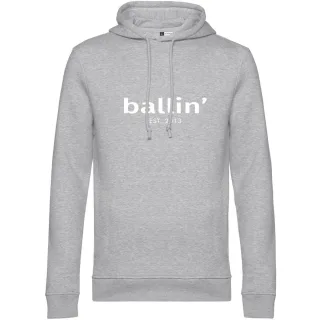 Basic Hoodie von Ballin Est. 2013 in der farbe Grau und in größe S.
