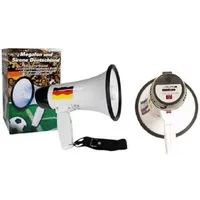 Luna24 simply great ideas... Megafon Fan-Megafon / Sirene im Deutschland-Design, bis 100 Mtr. Reichweite!