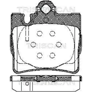 Triscan Bremsbel?ge hinten Mercedes S-Klasse W220