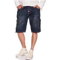 UNCS Cargoshorts Denim oder Dark Denim Jeansshorts mit Seitentaschen