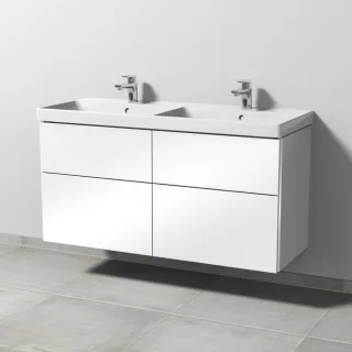 Sanipa 3way Waschtischunterbau zu Villeroy & Boch Avento Waschtisch mit 4 Auszügen, Weiß-Glanz BS62578