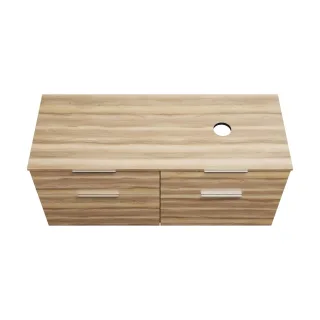 Burgbad Waschtischunterschrank Eqio 619x1400x550 Frassino Dekor Cappuccino, SGUU140RF3437 SGUU140RF3437