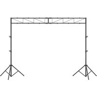 COSTWAY Lampenstativ (360 cm DJ Lampenstativ, 140-265cm höhenverstellbar)