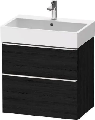Duravit D-Neo Waschtischunterbau wandhängend Eiche Schwarz Matt 684x442x625 mm - DE4372010160000 DE4372010160000