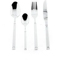 Almina Besteck-Set 84 teiliges Besteckset mit Design Edelstahl 18/10 für 12 Personen (84-tlg), 12 Personen, Edelstahl, Edelstahl 16/10, 84-teilig, für 12 Personen