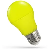 Spectrum LED-Leuchtmittel LED E27 A50 Farbig Bunt 4,9W Birnenform 270° Lichterkette Deko GELB, E27, Gelb