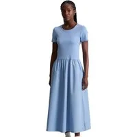 Marc O'Polo DENIM Jerseykleid mit Baumwoll-Popelinerock