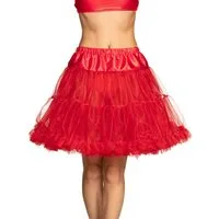 Boland Kostüm Petticoat für Damen Unterrock Accessoire rot
