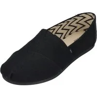 TOMS ALPARGATA WIDE Espadrille Black Black Wide Heritage