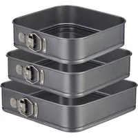 relaxdays Springform Quadratische Springform im 3er Set