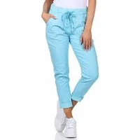 OriginalYou Schlupfhose Damen Sommerhose bequeme Chinohose mit Stretch in Größe 36-48 erhältlich, moderner Knitterlook, elastischer Bund