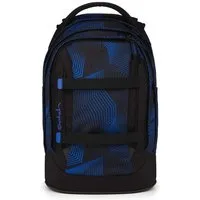 Satch Schulranzen Schulrucksack PACK Seismic Blue (1 Stück), ergonomisch, Your-Size-System, 5 Fächer